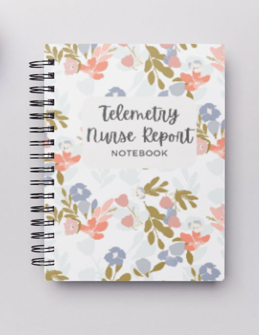 Telemetry (2 patients) Nurse Report Notebook