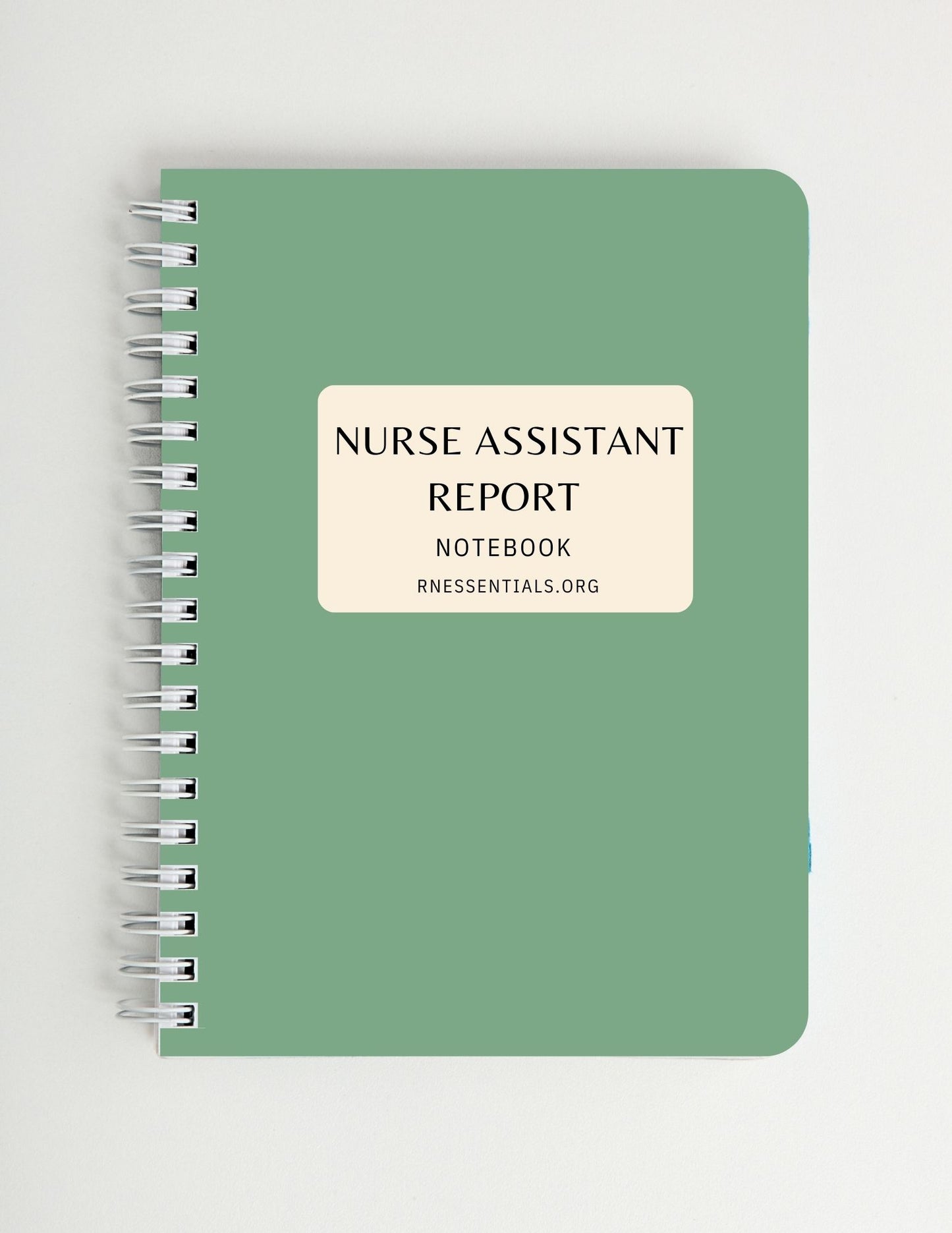 Nurse Assistant Report Notebook